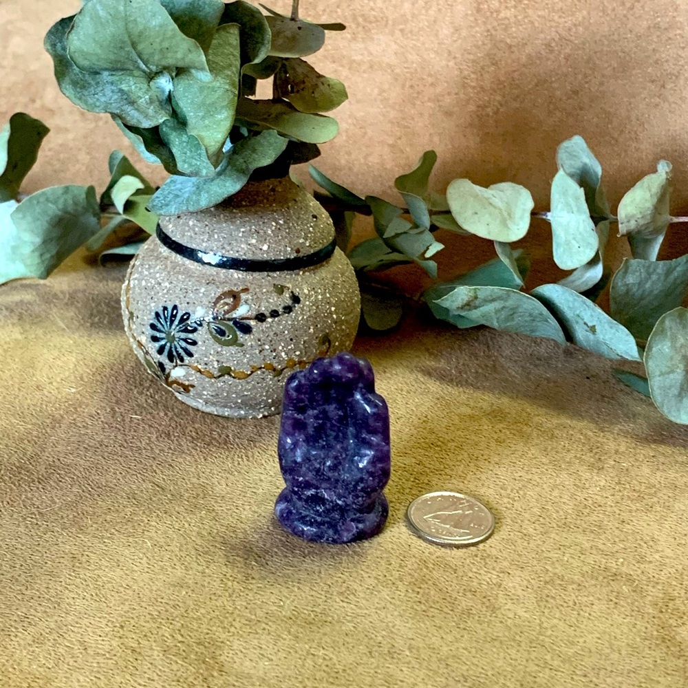 Lepidolite Hand of Hamza